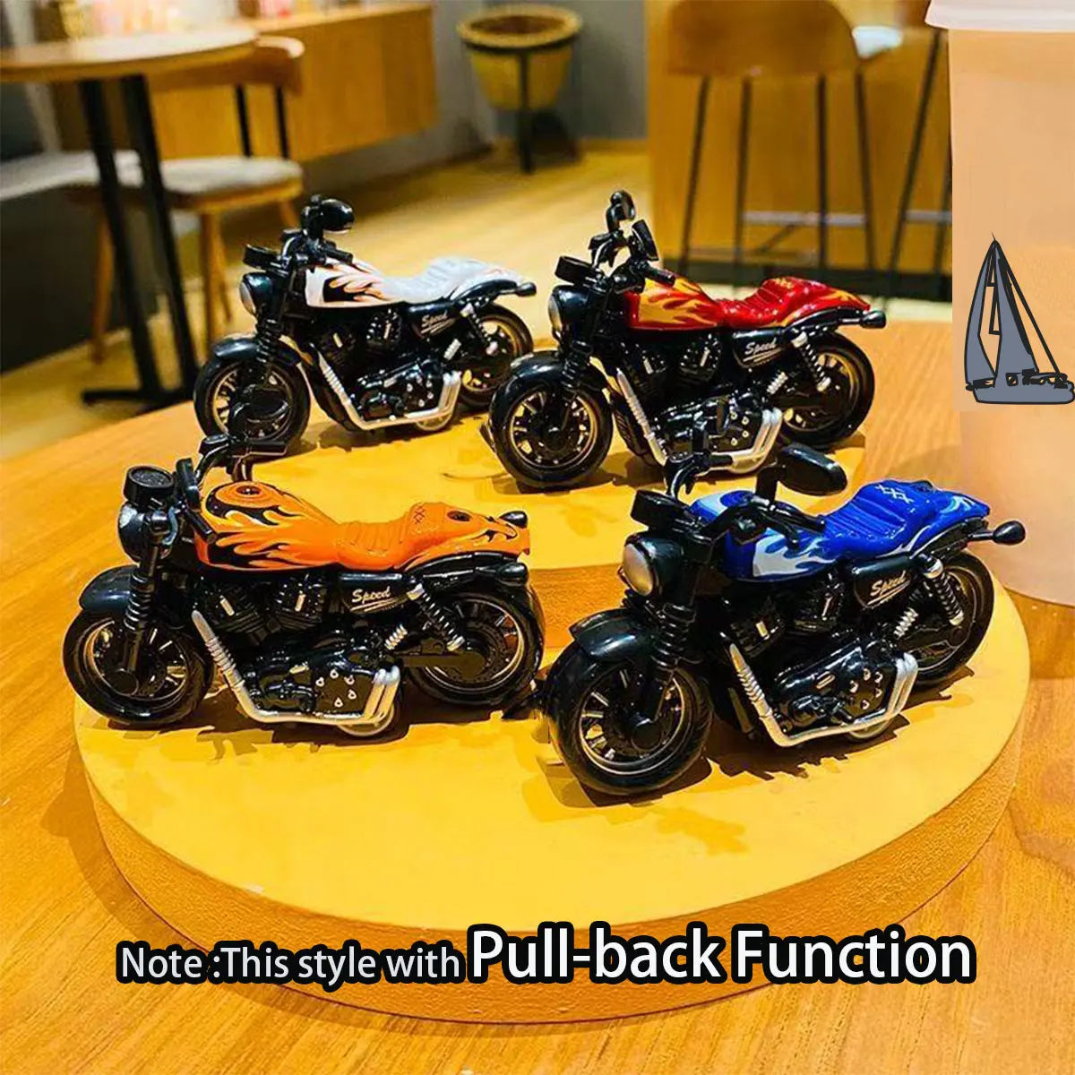 1PCS Motorcycle Model Toys Mini Vehicles Decoration Accessories for Boy Gift Alloy Car Children Birthday Gifts