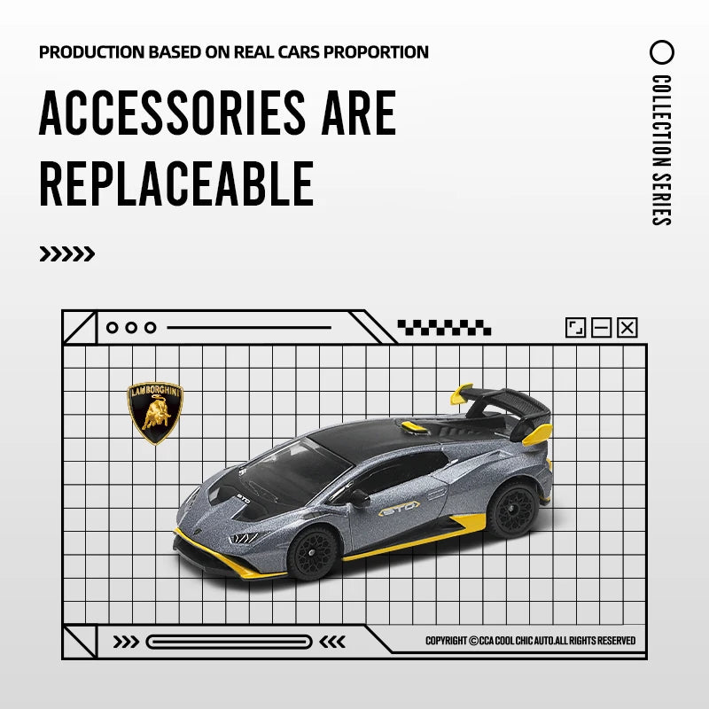 MSZ CCA 1:54~64 Mini model Volkswagen Ford BMW Lamborghini classic car static model alloy die-casting collection gift toy