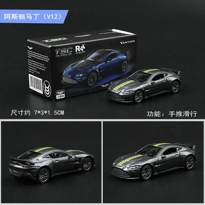 TSC1:64 Alloy Car Model Aston Martin Bugatti Simulation Children's Toy Decoration Collectible Item Non-Radio Controlled Vehicle