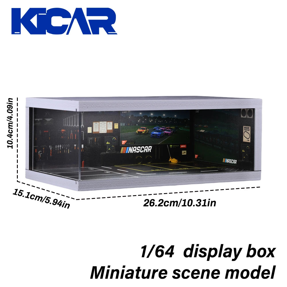 1/64 Garage scene Model Scene with Light Version Simulation Model Scene Decoration Collect (Excluding dolls and car models)