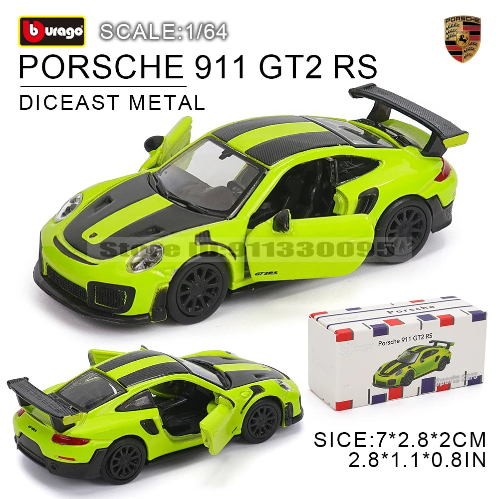 Bburago 1:64 GOLF GT 2017 2020 mustang shelby gt500 Car Model Collection Kids Xmas Gift Toys for Boys Ferrari  Benz Volkswagen