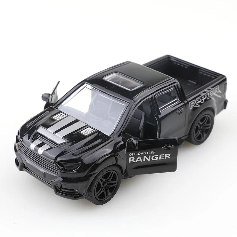 Alloy simulation small truck with openable door, car model, children's toys, gifts, decorations, cake ornaments