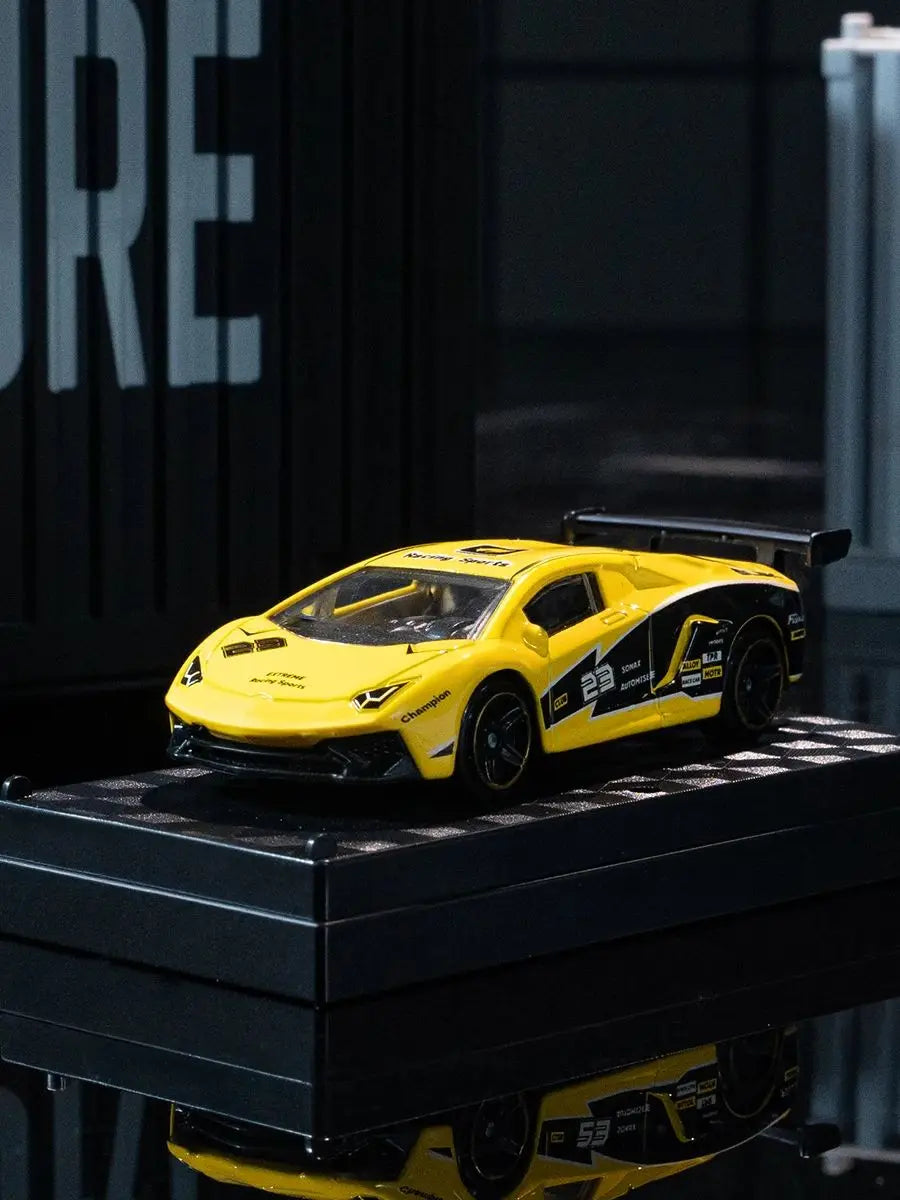 Aventador SVJ Die-cast Model, Alloy Car Toys Collectibles, 1/64 Scale Racing Ornament, Home Decoration, Gifts for Ages 3+