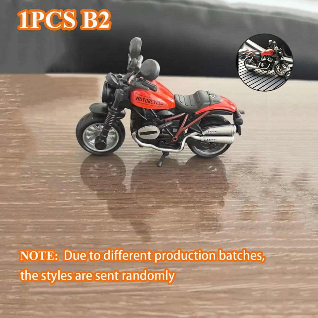 1PCS Motorcycle Model Toys Mini Vehicles Decoration Accessories for Boy Gift Alloy Car Children Birthday Gifts