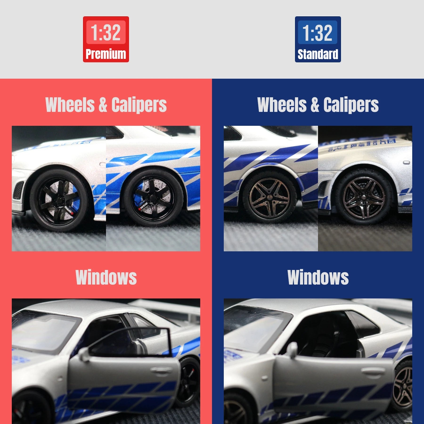 1/32 نيسان سكايلاين GTR R34 JDM نموذج سيارة لعبة مصغرة من المعدن المصبوب صوت وضوء سحب للخلف هدية مجموعة للأطفال الأولاد