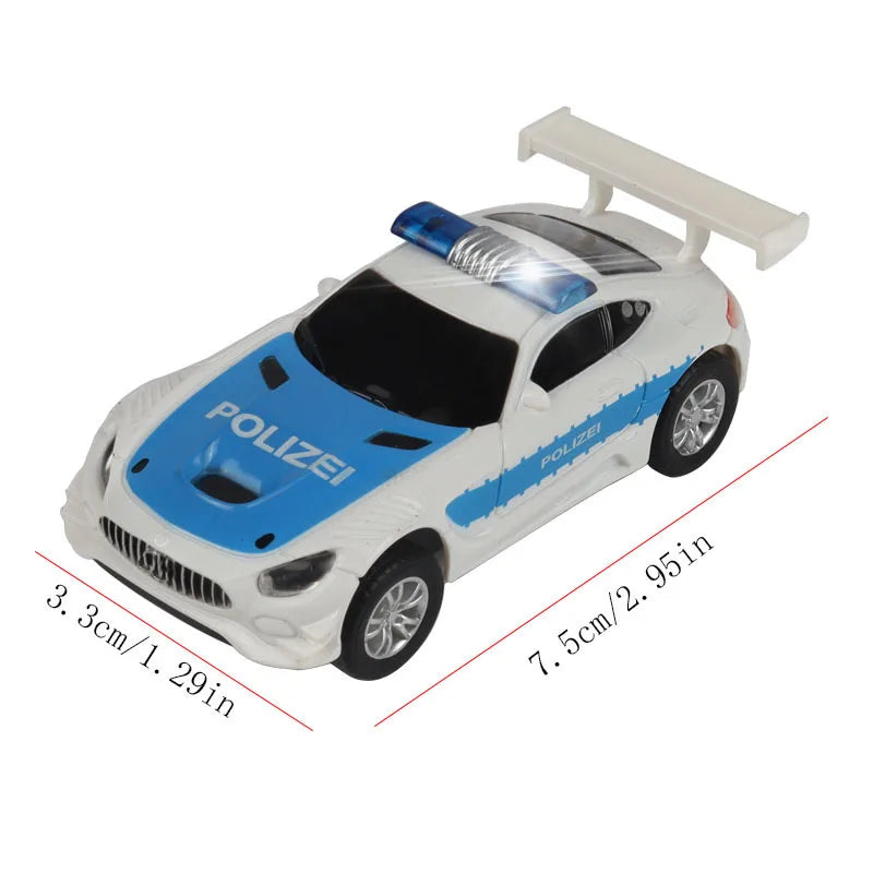 Analog Slot Car For Carrera Go  Scalextric 1 64 1/64 1:64 Scale Electric High Speed Race Track Polizei Racing Cars Vehicle Toy
