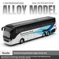 1:30 Realic Alloy Luxury Bus Simulation Tourist Bus Original car paint Model car Sound and Light Durable Boys' gift