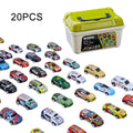 20/30/50Pcs Mini Car Set Inertia Pull Back Cars for Boys Plastic Vehicle Model Collection Toys Birthday New Year Gifts for Kids