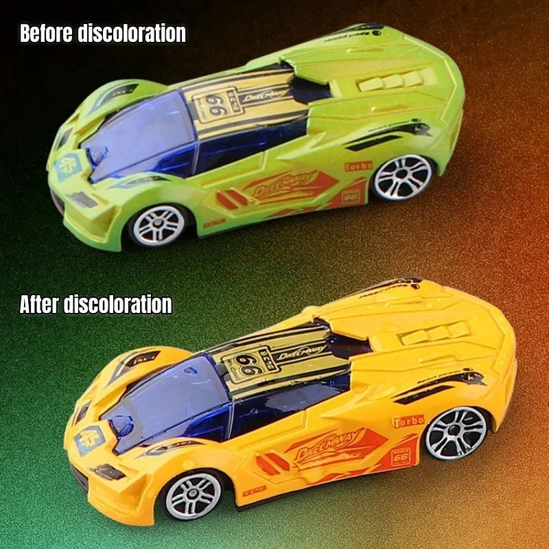 1:64 Magic Color Changing Racing Car Model Temperature Sensitive Inertia Pull Back Cars Toys Crash-Resistant Durable Boys Gift