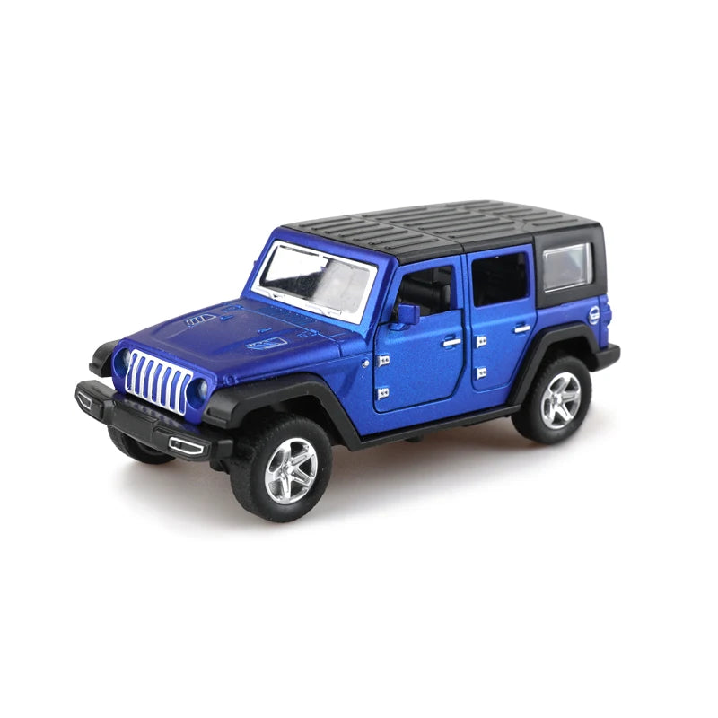 Bagged 1:36 alloy JEEPS Wrangler pull-back off-road car toy imitation off-road pull-back car, boys and children toys