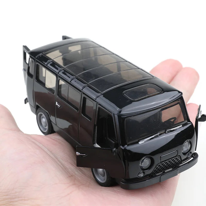 (مغلف) شاحنة فان UAZ-452 مجسمة مقاس 1/36 بثلاثة أبواب، مصنوعة من المعدن المصبوب، لعبة للأولاد، محاكاة مطورة ذاتيًا.