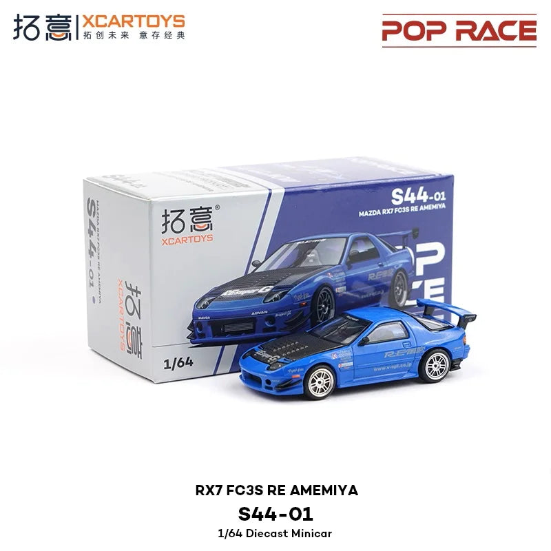 Xcartoys x Pop Race 1:64 EVA RT TYPE-08 087X PANDEM S13 SINGER SKYLINE GTR V8 DRIFT Diecast Model Car