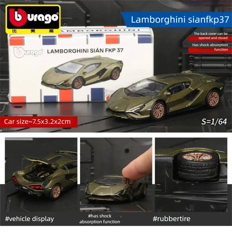 Bburago 1:64 Diecast Car Model, Audi Porsche 911 Mercedes-Benz Collectible Alloy Vehicle Toy, Gift for Boys Kids Adults