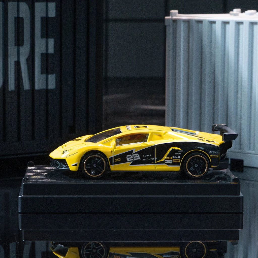 Aventador SVJ Die-cast Model, Alloy Car Toys Collectibles, 1/64 Scale Racing Ornament, Home Decoration, Gifts for Ages 3+