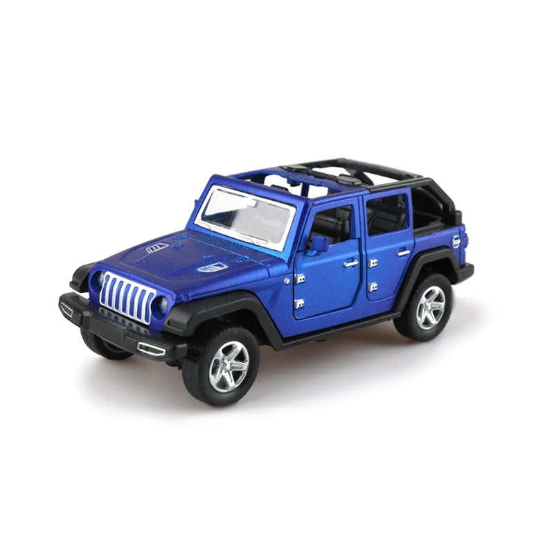 Bagged 1:36 alloy JEEPS Wrangler pull-back off-road car toy imitation off-road pull-back car, boys and children toys