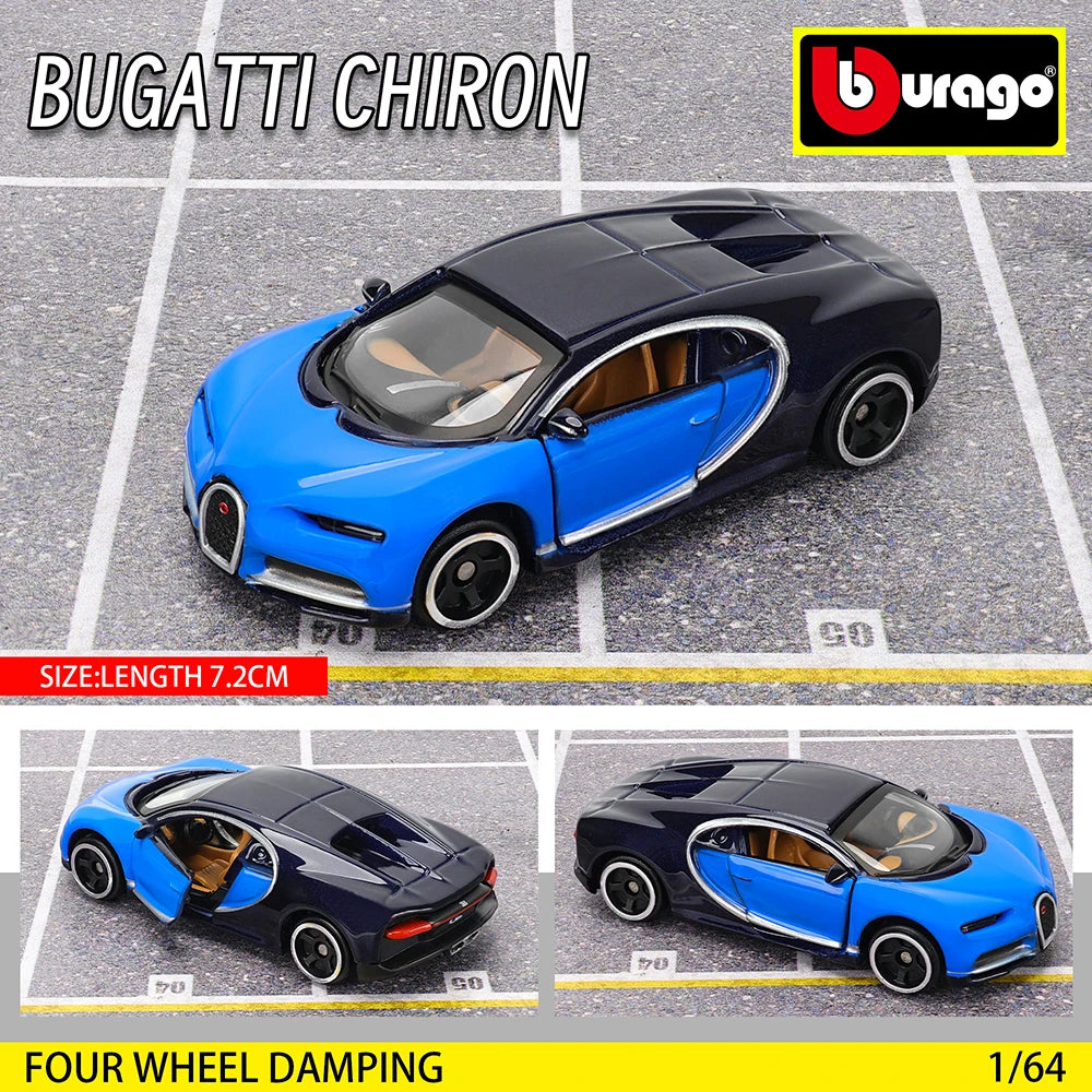 Bburago 1:64 GOLF GT 2017 2020 mustang shelby gt500 Car Model Collection Kids Xmas Gift Toys for Boys Ferrari  Benz Volkswagen