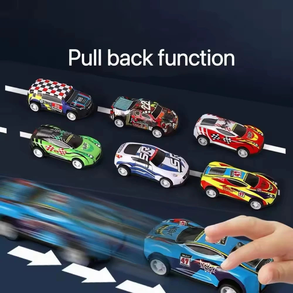 10/20/30/50/100pieces Diecast Car Mini Cars Model Set Toys for Boys Sliding Inertia Pull Back Vehicle Toy Birthday Gifts Kids