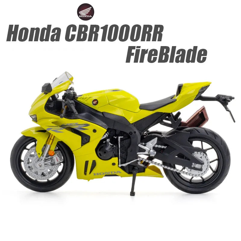 مجسم دراجة نارية BMW S1000RR Honda CBR1000RR مقاس 1:12 من خليط معدني مصبوب، ألعاب مصغرة، عجلات قيادة للمركبات، هدايا للأولاد