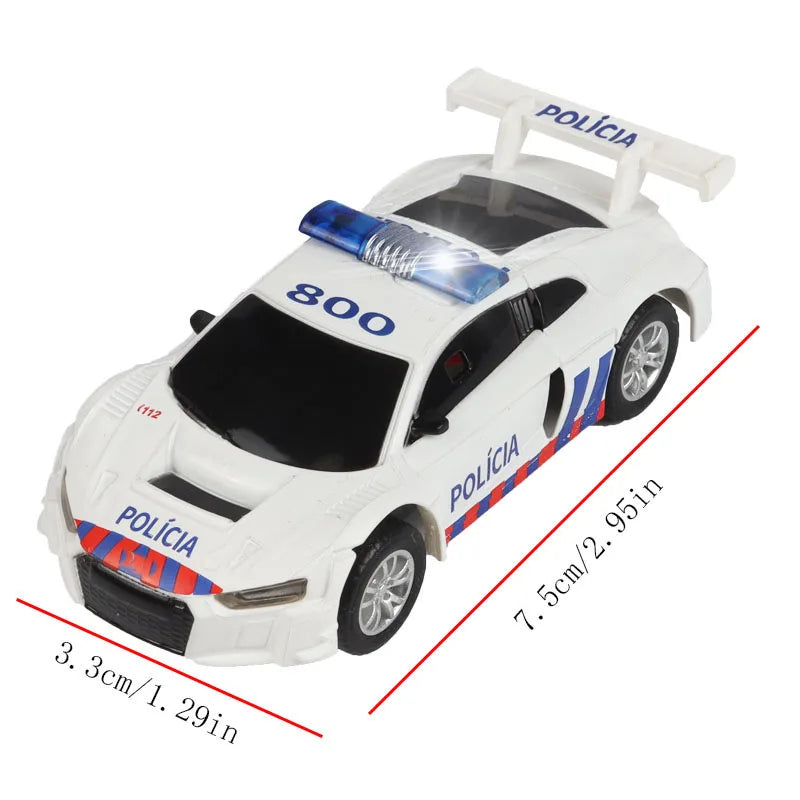 Analog Slot Car For Carrera Go  Scalextric 1 64 1/64 1:64 Scale Electric High Speed Race Track Polizei Racing Cars Vehicle Toy