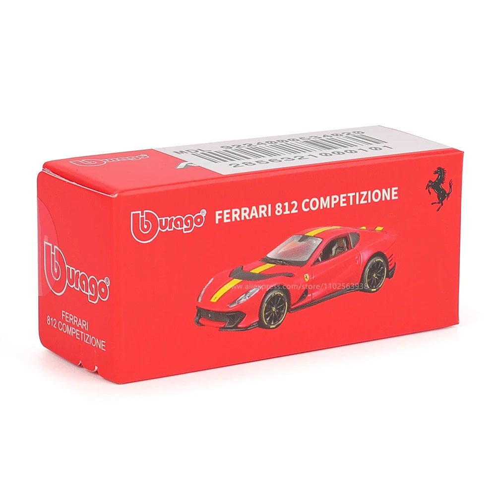 Bburago 1:64 genuine Ferrari SP1 812 COMPETIZIONE ENZO F40 F12TDF SF90 car model series children's Christmas boy gift toys
