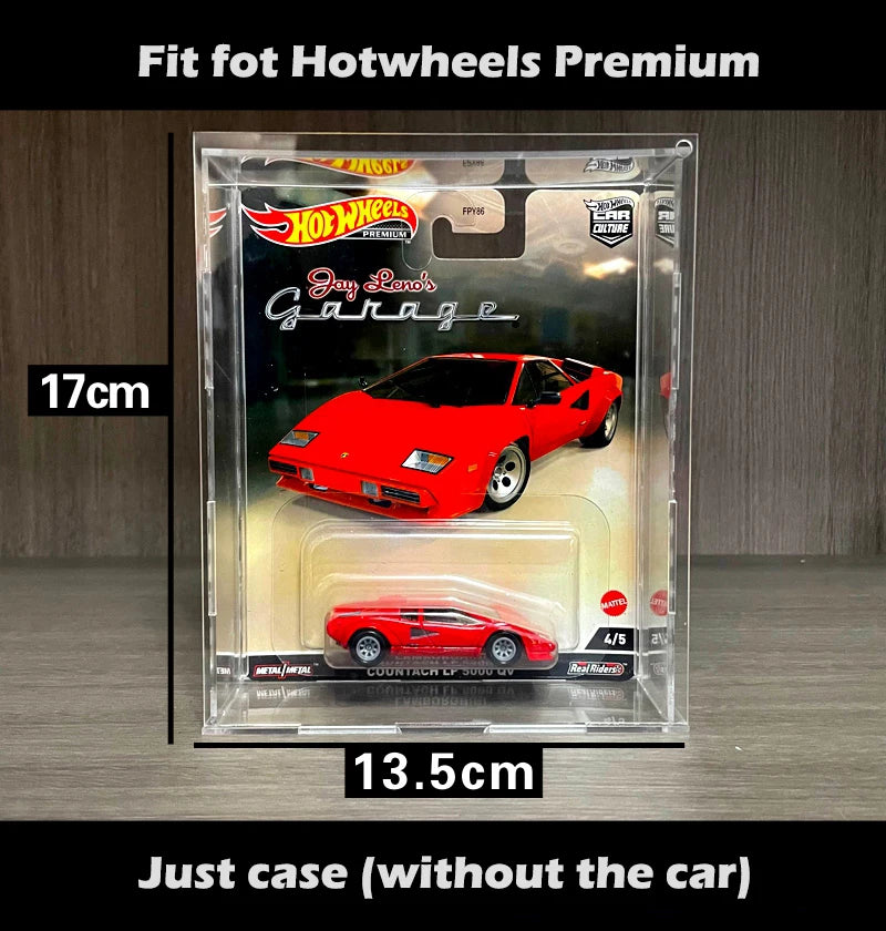 1/64 Model Cars Acrylic Display Case Fit for Mini Size MiniGT Tomica Hotwheels Required Assembly Proof Box Cabinet Toy Vehicles