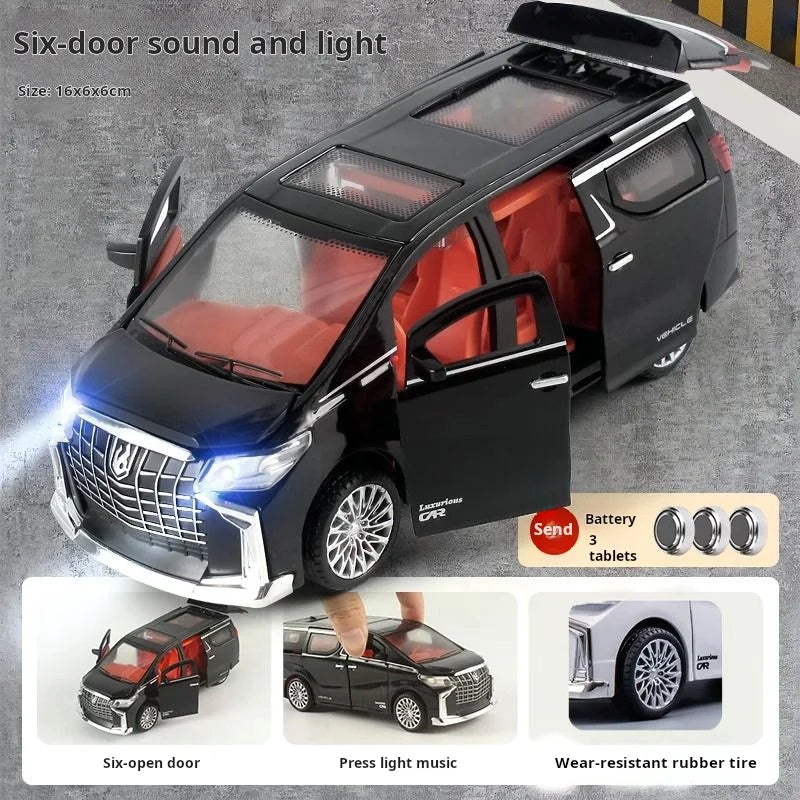 Children's Inertia Pull back Car Toy with Lighting Sound Simulation Commercial Car Model Boy Gift Toy Car Kids Holiday Gift