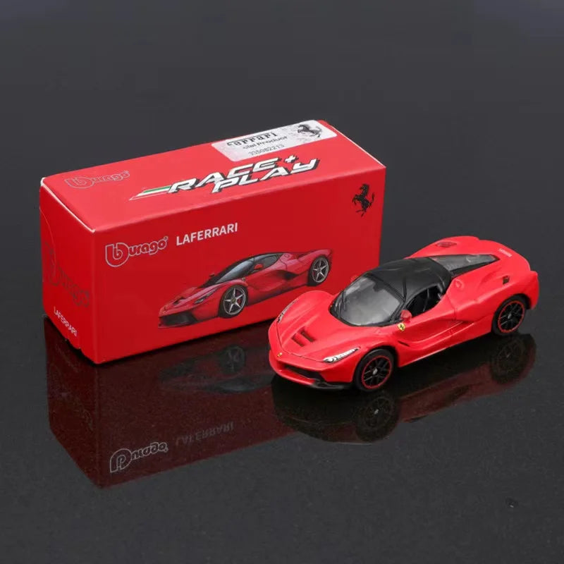 Bburago1:64 Ferrari series LAFerrari Model Small Collection Car Alloy Model Toy Gift Scene Decoration Classic and Exquisite