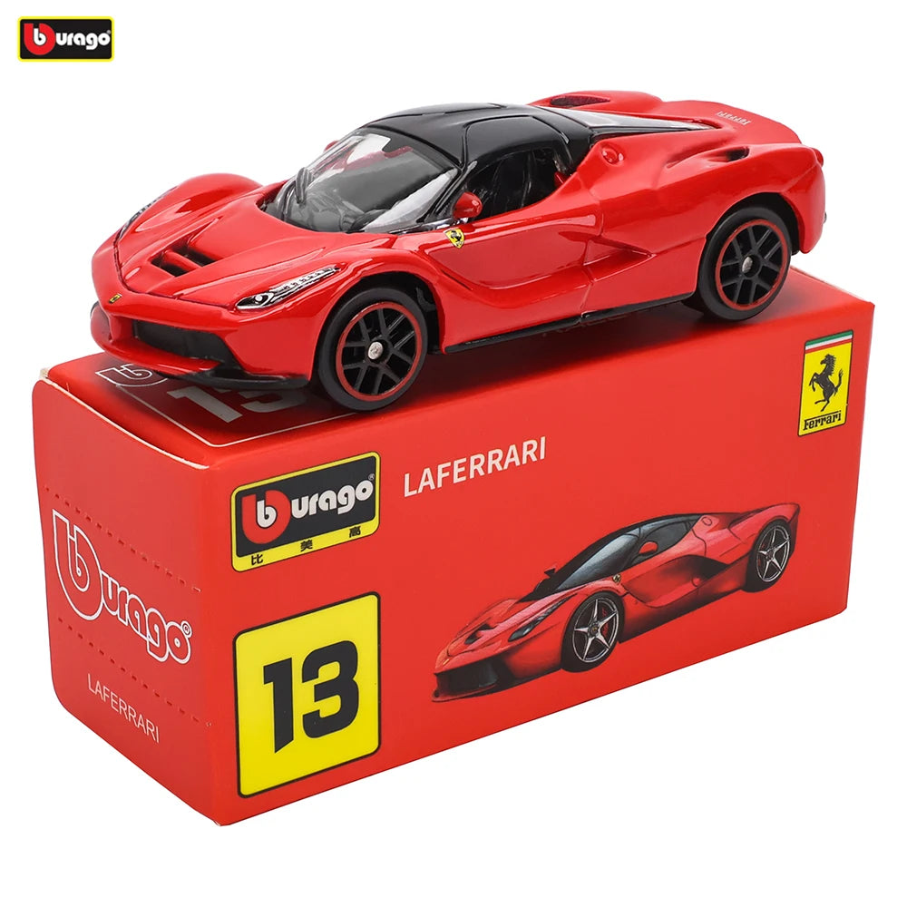 Bburago1:64 Ferrari SP3 458 599 ENZO F12 Model Small Collection Car Alloy Model Toy Gift Scene Decoration Classic and Exquisite