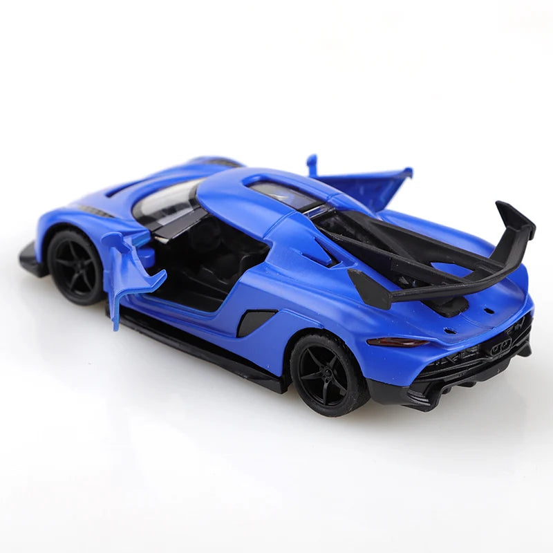 (Bagged) 1:36 scale replica racing car toy model, die-cast metal, realistic car, children's alloy car, boy's toy, car decoration