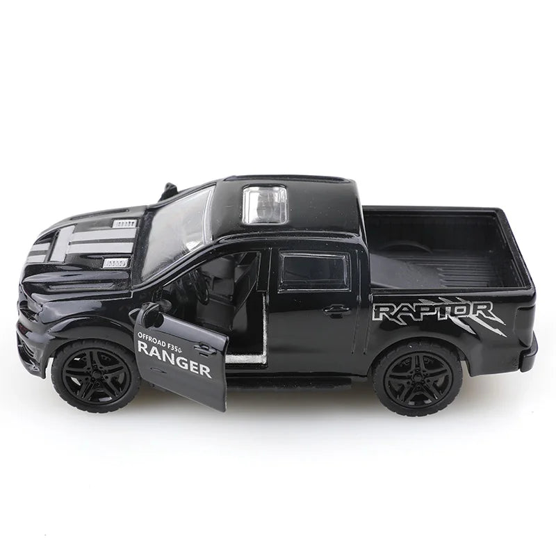 Alloy simulation small truck with openable door, car model, children's toys, gifts, decorations, cake ornaments