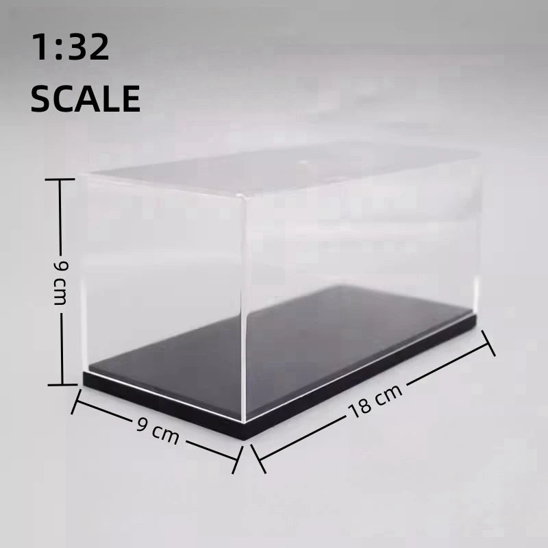 Scale 1/64 1/43 1/32 1/24 1/18 Clear Acrylic Display Box Case for Car Model Dust Cover Pre Made Box Diecast Professional Storage
