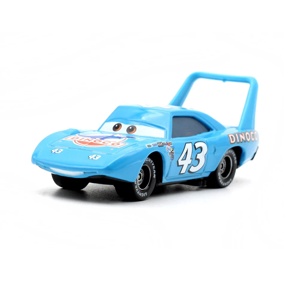2026 NEW Disney Pixar Car Lightning McQueen The King Mater 1:55 Diecast Metal Alloy Model Car Toy for Kids Birthday Gift New Yea