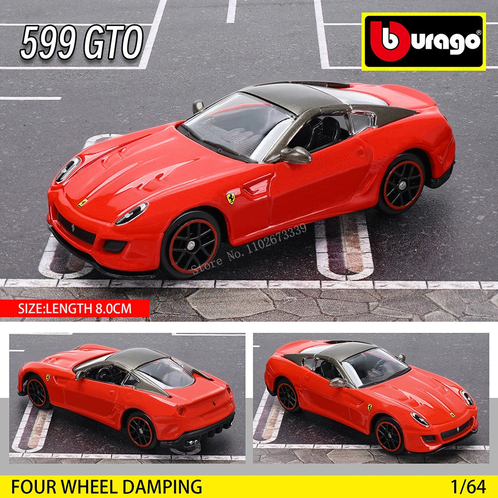 Bburago 1:64 genuine Ferrari SF90 SP1 458 ENZO F40 F12TDF SF90 car model series children's Christmas boy gift toys