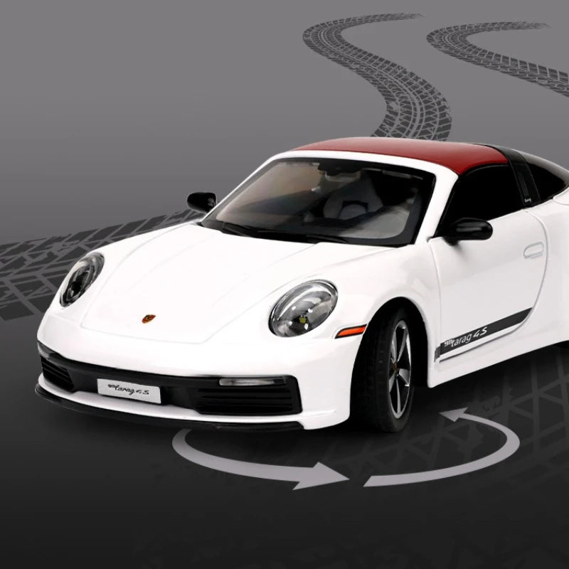 1:32 911 Targa 4S Sports Car Alloy Car Model Simulated Children's Toy Collection Ornaments for Boys Gifts