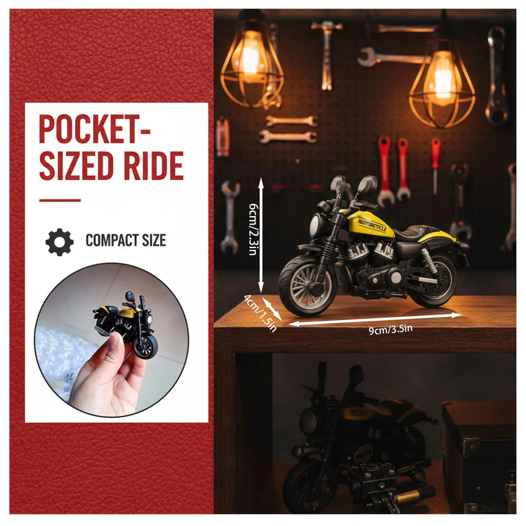 1PCS Motorcycle Model Toys Mini Vehicles Decoration Accessories for Boy Gift Alloy Car Children Birthday Gifts