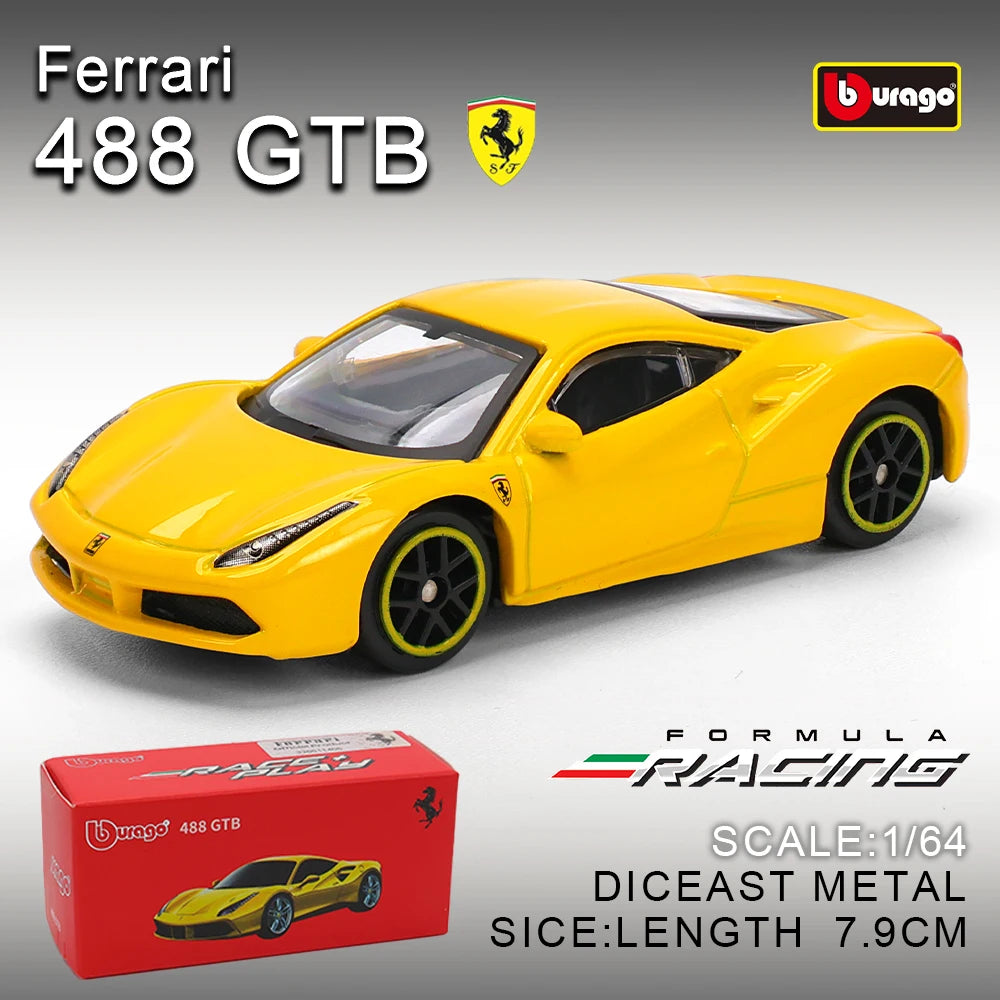 Bburago 1:64 نموذج سيارة فيراري SP1 812 كومبيتزيوني إنزو F40 F12TDF SF90 أصلي للأطفال سلسلة ألعاب هدية عيد الميلاد للأولاد