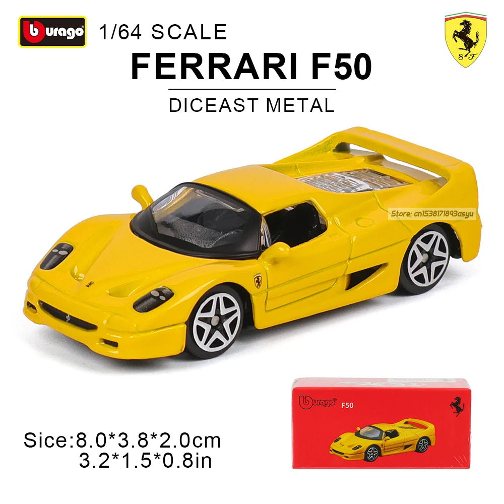 Bburago1:64 Ferrari SP3 458 599 ENZO F12 Model Small Collection Car Alloy Model Toy Gift Scene Decoration Classic and Exquisite