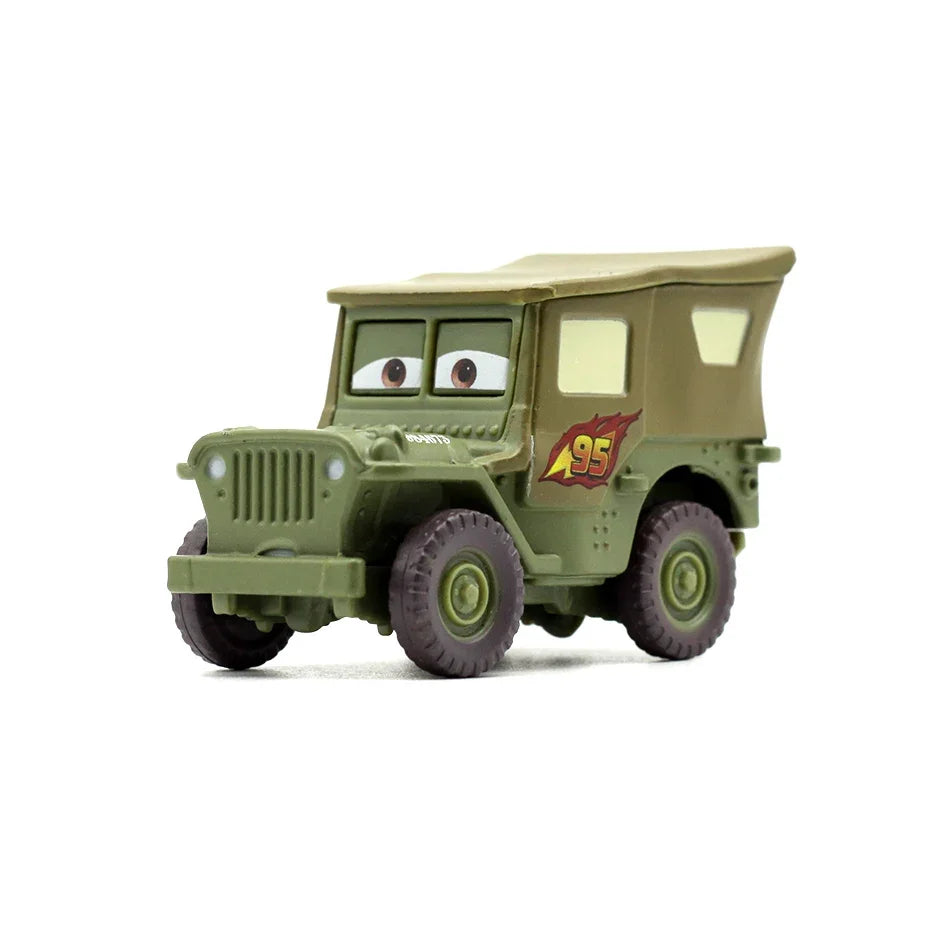 2026 NEW Disney Pixar Car Lightning McQueen The King Mater 1:55 Diecast Metal Alloy Model Car Toy for Kids Birthday Gift New Yea
