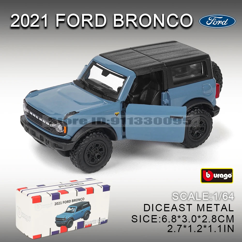 Bburago 1:64 golf Porsche 911 Shelby Raventon Mustang Lamborghini Collection Series Car Die Casting Model Children's Gift Toy