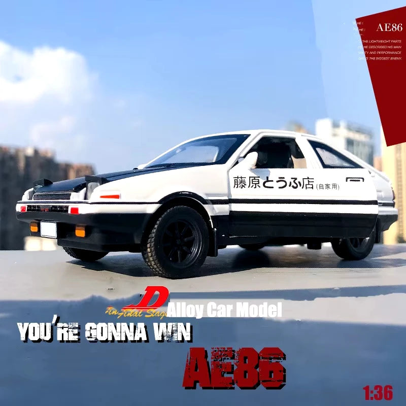 نموذج سيارة سبيكة 1/36 AE86 محاكاة سيارة لعبة سيارات مصبوبة للأطفال ألعاب سيارات هدايا عيد ميلاد للأطفال