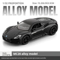 1:32 Maserati MC20 Model Exquisite Alloy Simulation Convertible Super Car Collection Gift Desktop Decoration Light & Sound