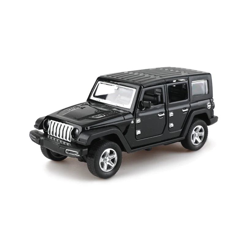 Bagged 1:36 alloy JEEPS Wrangler pull-back off-road car toy imitation off-road pull-back car, boys and children toys