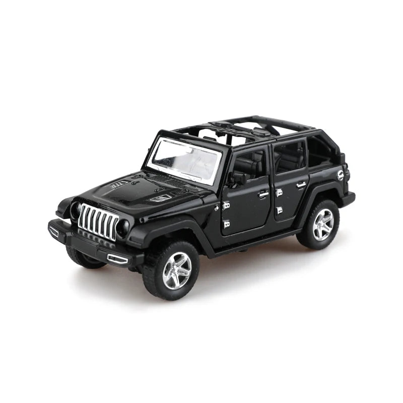 Bagged 1:36 alloy JEEPS Wrangler pull-back off-road car toy imitation off-road pull-back car, boys and children toys