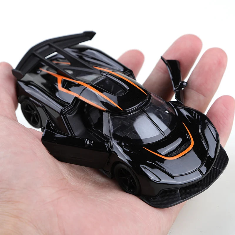 (Bagged) 1:36 scale replica racing car toy model, die-cast metal, realistic car, children's alloy car, boy's toy, car decoration