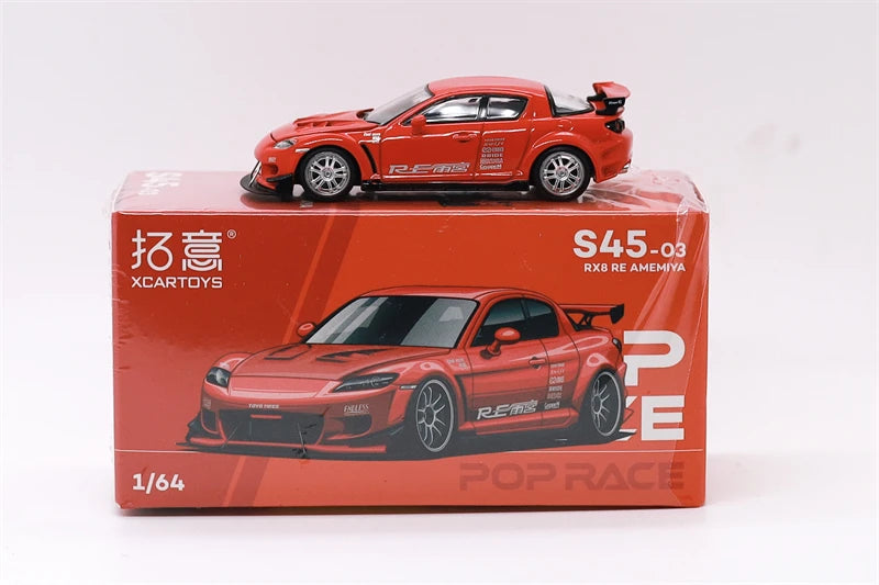 Xcartoys x Pop Race 1:64 EVA RT TYPE-08 087X PANDEM S13 SINGER SKYLINE GTR V8 DRIFT Diecast Model Car