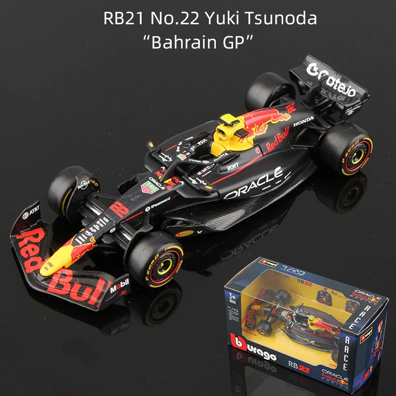 Bburago 1:43 F1 Alloy Car Model 2025 Season Formula Racing Die Cast Toy SF25 RB21 W16 MCL39 Red Bull Mercedes Ferrari McLaren