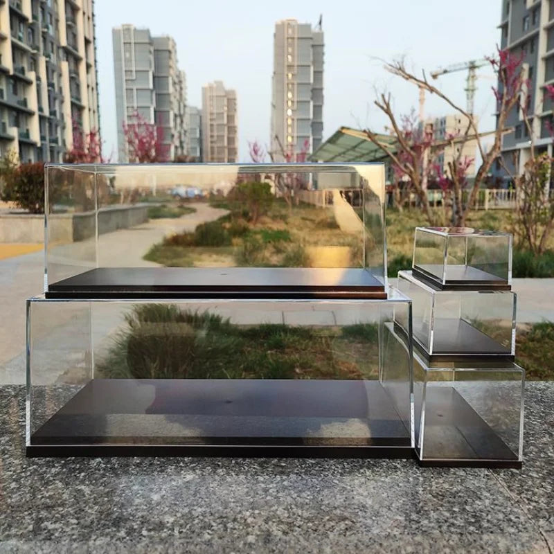 Scale 1/64 1/43 1/32 1/24 1/18 Clear Acrylic Display Box Case for Car Model Dust Cover Pre Made Box Diecast Professional Storage