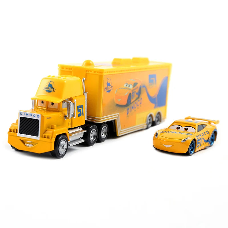 Cars 2 Mack Truck Pixar Racing Car Lightning McQueen Jackson Storm Car 3 Truck Set Metal Toy Model Car Gift For Kids Gift
