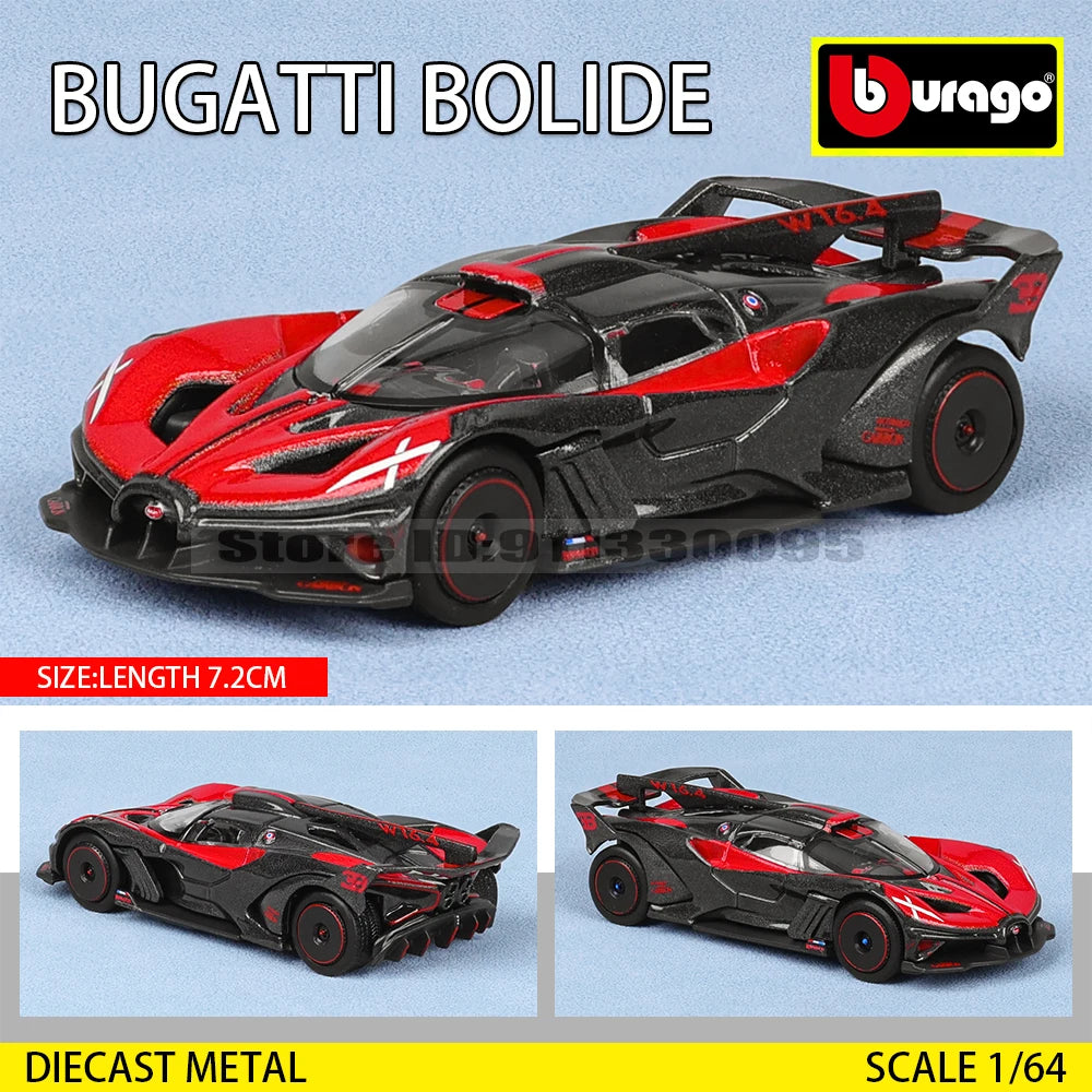 Bburago 1:64 GOLF GT 2017 2020 mustang shelby gt500 Car Model Collection Kids Xmas Gift Toys for Boys Ferrari  Benz Volkswagen