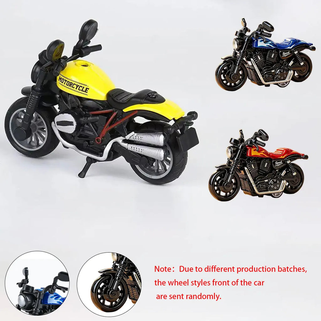 1PCS Motorcycle Model Toys Mini Vehicles Decoration Accessories for Boy Gift Alloy Car Children Birthday Gifts